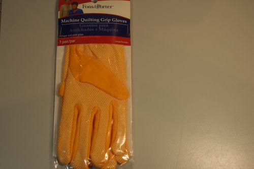 MACHINE QUILTING GRIP GLOVES LARGE